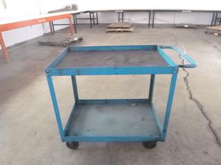 2-Tier Portable Metal Cart
