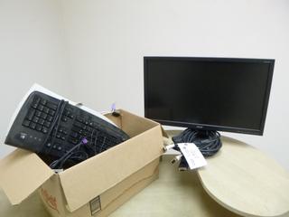Acer V203HL 17in Monitor C/w (2) Keyboards And Mouse