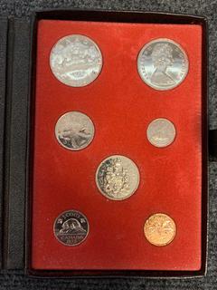 1972 Canada Double Dollar Specimen Coin Set, Includes Both Silver And Nickel Dollar.