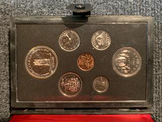 1977 Canada Double Dollar Specimen Coin Set, Includes Both Silver And Nickel Dollar.