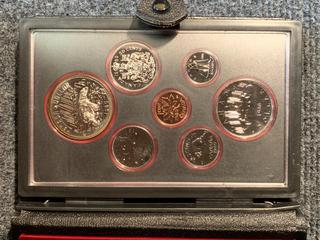 1980 Canada Double Dollar Specimen Coin Set, Includes Both Silver And Nickel Dollar.