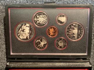 1981 Canada Double Dollar Specimen Coin Set, Includes Both Silver And Nickel Dollar.