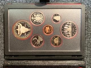 1982 Canada Double Dollar Specimen Coin Set, Includes Both Silver And Nickel Dollar.