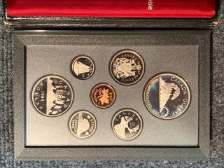 1986 Canada Double Dollar Specimen Coin Set, Includes Both Silver And Nickel Dollar.