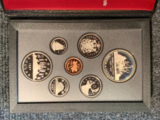 1987 Canada Double Dollar Specimen Coin Set, Includes Both Silver And Nickel Dollar.