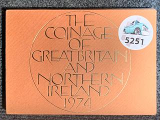 1974 Coinage of Great Britain And Northern Ireland Coin Set.