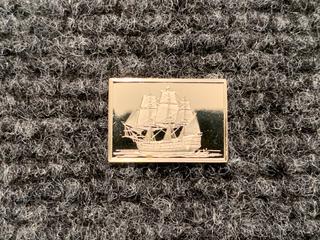 Three Gram .925 Fine Silver "Boat Series - HMS Victory" Bar.