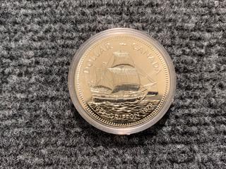 1979 Canada Commemorative Griffon 300th Anniversary Silver Dollar.