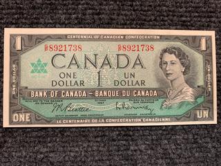 1967 Canada One Dollar Centennial Bank Note, S/N GP8921738.