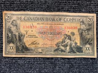 1935 Canada Twenty Dollar Bank Note, S/N 136030.