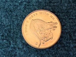 Presston Mint One AVDP Ounce .999 Fine Copper Coin.