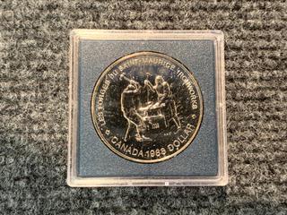 1988 Canada "Saint-Maurice Ironworks" Silver Dollar.