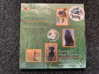 1997 Canada Fifty Cent Silver "Canada's Best Friend" Coin and Booklet Set.