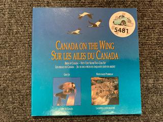 1995 Canada Fifty Cent Silver "Canada on The Wing" Coin and Booklet Set.