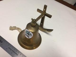 Brass Anchor with Hanging Bell.