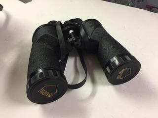 Carl Shultz 7x50 Mohawk 375ft at 1000yrds Fully Coated Binoculars in Leather Case.