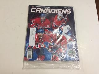 Canadiens Yearbook 2012-2013 Magazine.