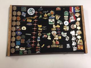 Board of Assorted Pins.
