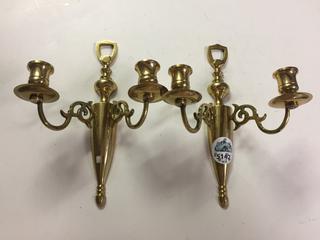Wall Hang Brass Candles Holders.