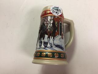 Hometown Holiday Budweiser Holiday Stein.