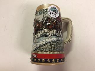 1988 Collectors Series Budweiser Holiday Stein.
