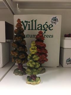 Village Autumn Trees Decoration.