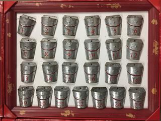 (4) 22" Advent Calendars.