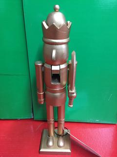 (1) 15" Gold Nutcracker.