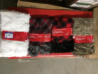 (4) Assorted 60" Tree Skirts.