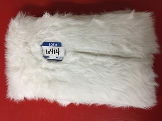 (1) 60" White Faux Fur Tree Skirt.