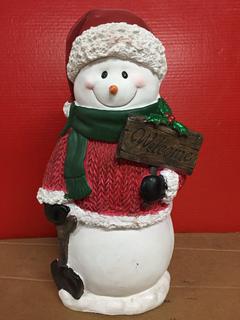 18" Snowman Welcome Decoration.