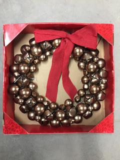(1) 18" Bronze Jingle Bell Wreath.