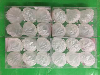 (8) 6pc Shatter Resistant Frosted Ornaments.