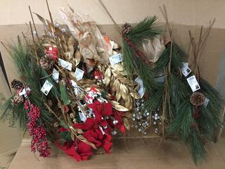 Box of Assorted Decorative Sprays.