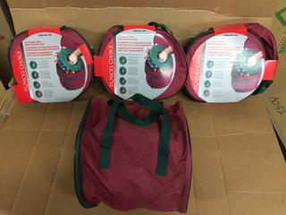 (4) 4pk Light Storage Reels With Storage Bag.