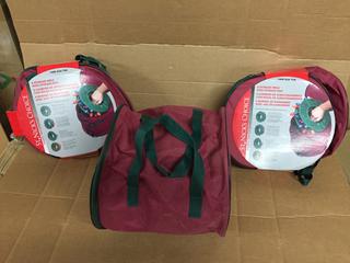 (3) 4pk Light Storage Reels With Storage Bag.