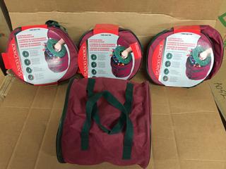 (4) 4pk Light Storage Reels With Storage Bag.