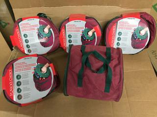 (4) 4pk Light Storage Reels With Storage Bag.