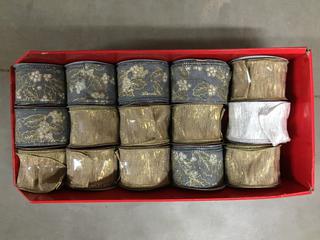 Quantity of Assorted Christmas Ribbon.