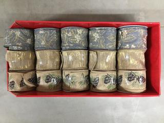 Quantity of Assorted Christmas Ribbon.