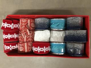 Quantity of Assorted Christmas Ribbon.