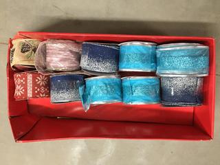 Quantity of Assorted Christmas Ribbon.
