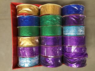 Quantity of Assorted Christmas Ribbon.