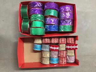 Quantity of Assorted Christmas Ribbon.
