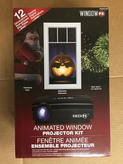 (1) Window FX Animated Window Projector Kit For Halloween/Christmas/New Year's.