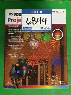 LED Lightshow Projection Light, Multi-Color Fireworks.