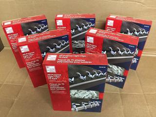 (6) 75pc All Purpose Light Clips.