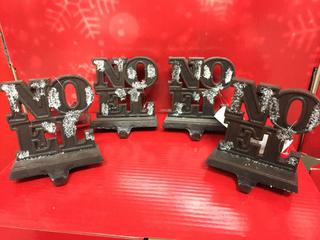 (4) Noel Stocking Holders.