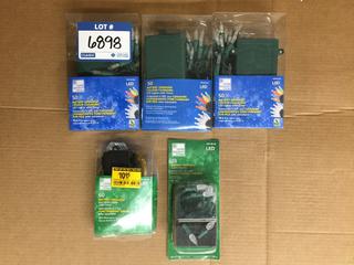 (5) Assorted Battery Operated LED Lights.