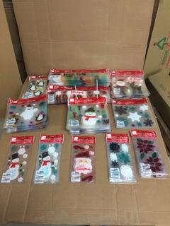 Quantity of Assorted Christmas Gel Clings.